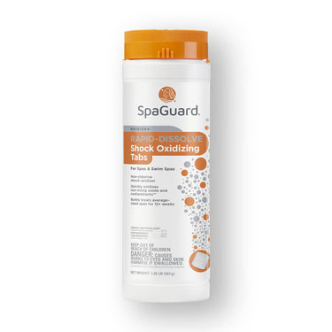 SpaGuard® Rapid‑Dissolve Shock Oxidizing Tabs – 1.25 lb Non‑Chlorine Spa Shock